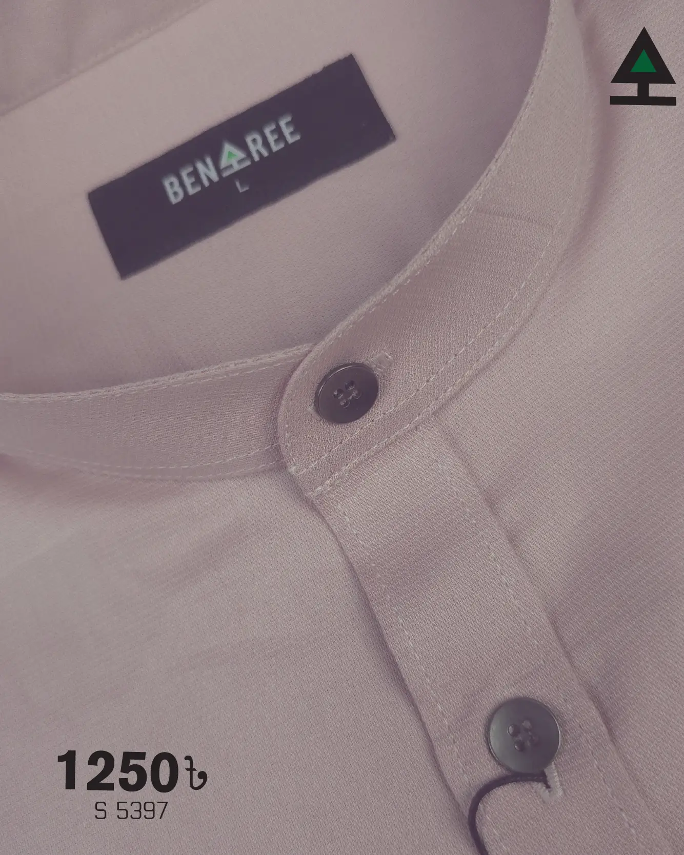 Ban Collar Shirt  - 23S 5397