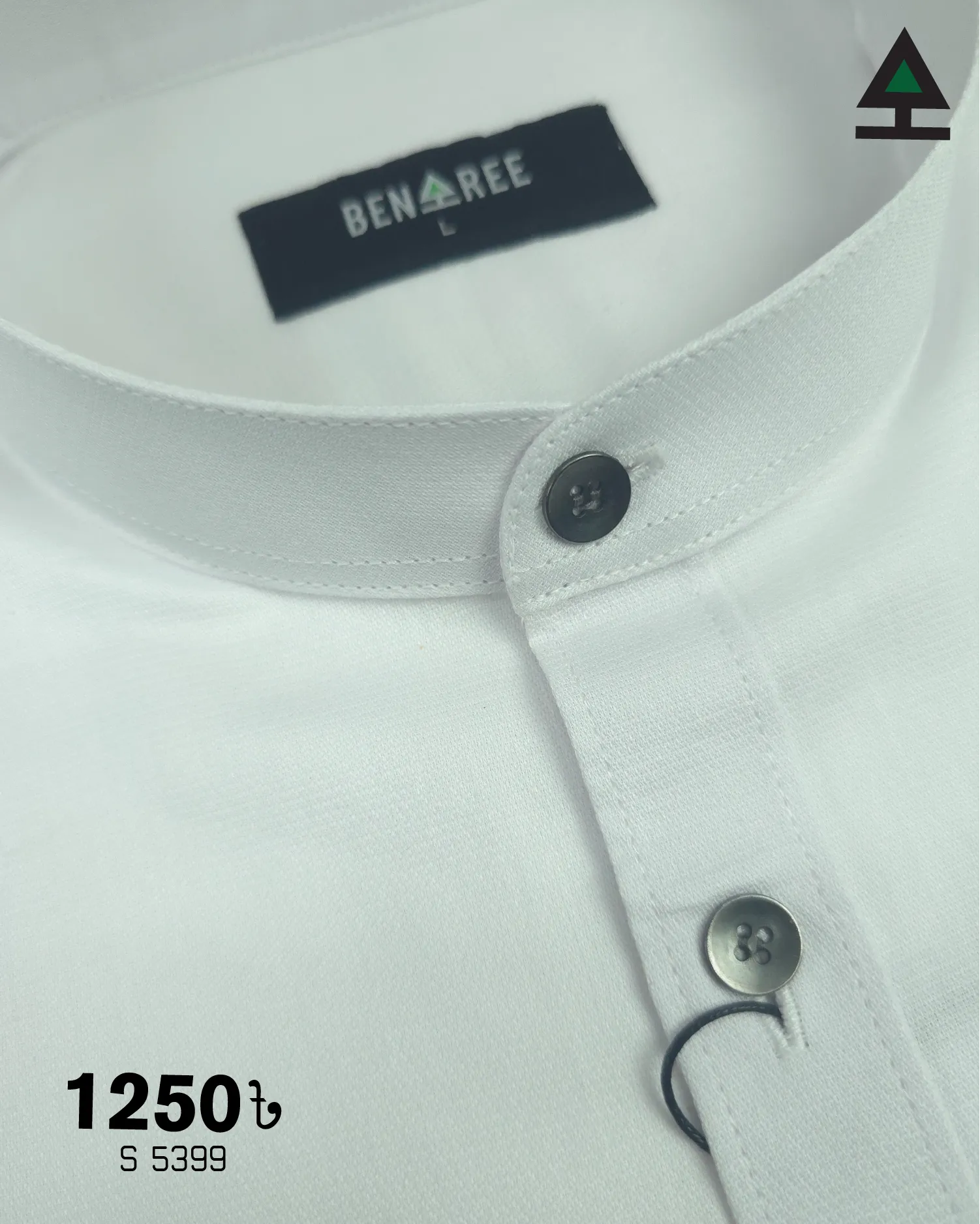 Ban Collar Shirt  - 23S 5399